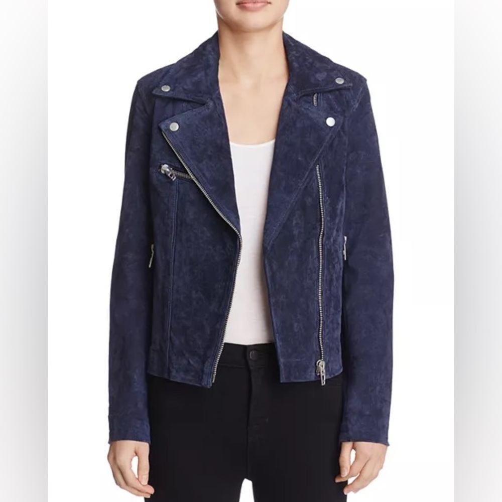 Blank NYC Navy Suede Jacket